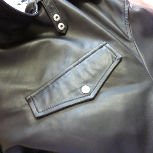 Young Poets Society Double Breasted Leather Trench Coat - Picture 10 of 15